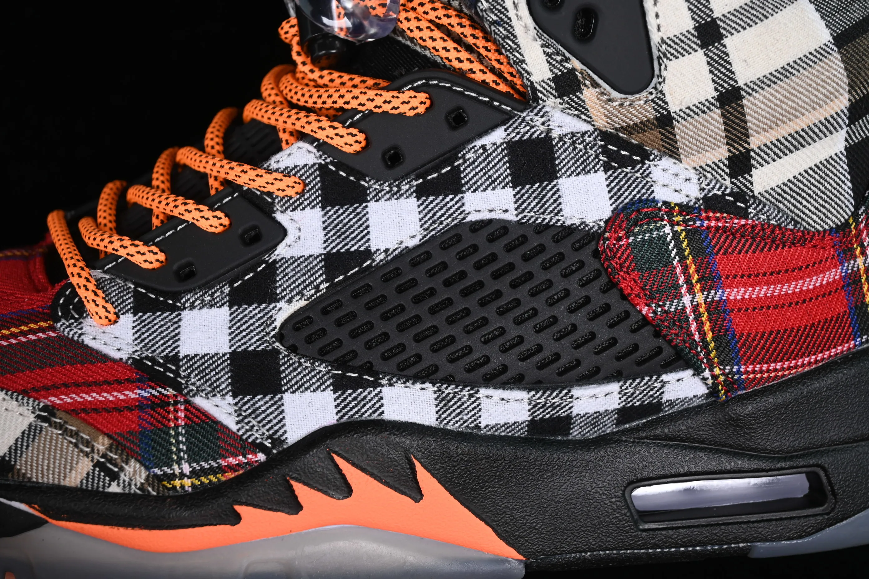 All categories Air Jordan Jordan series basketball shoes Air Jordan 5 Air Jordan 5 Retro "Plaid" AJ5 Joe 5 Christmas Carnival Scottish plaid fabric FD4814-008